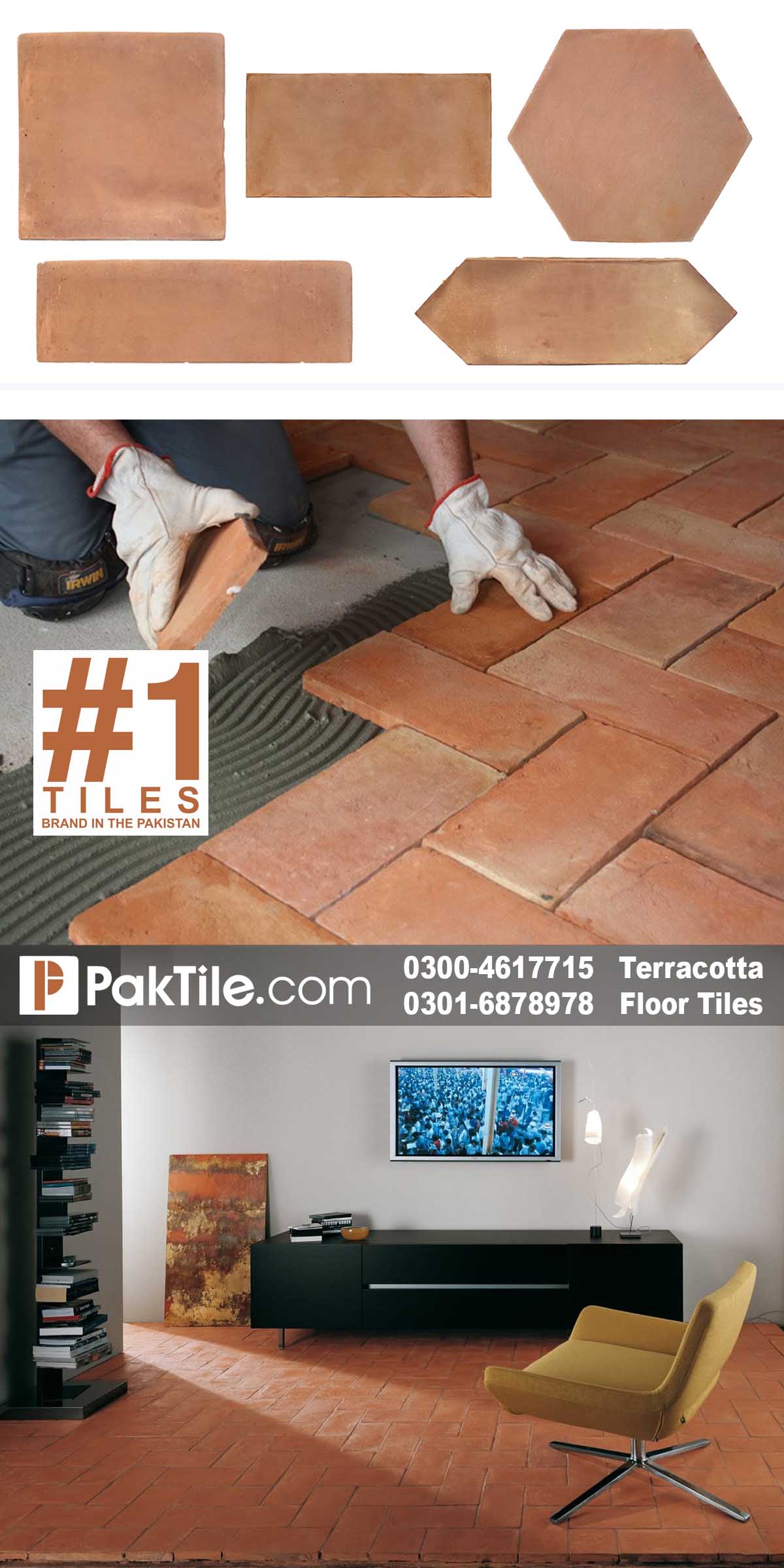 Terracotta Tuff Tiles Design