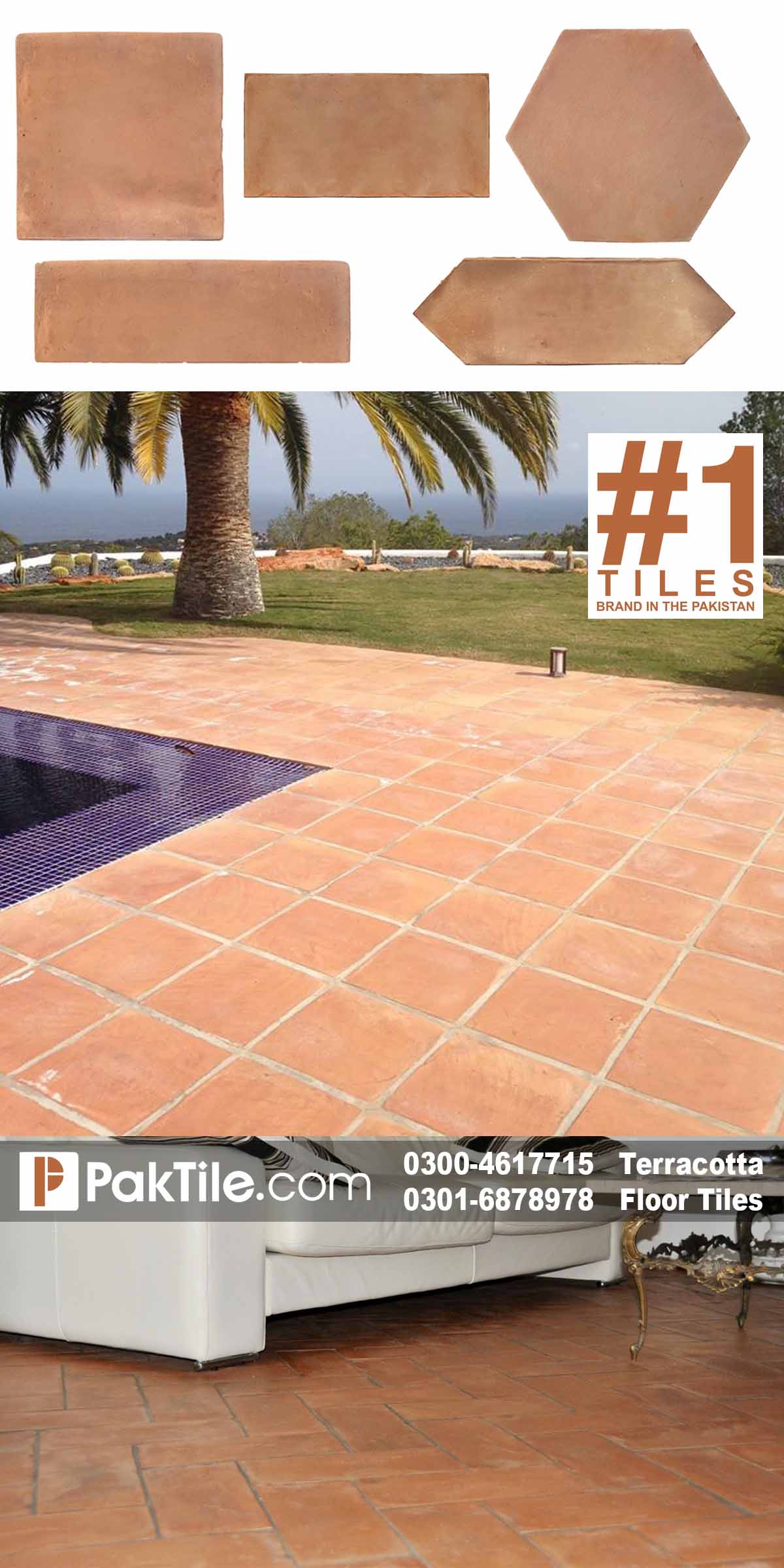 Terracotta Tuff Tiles driveway